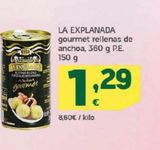 Oferta de Gourmet rellenas de anchoa LA EXPLANADA por 1,29€ en HiperDino