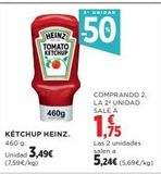Oferta de Ketchup Heinz en El Corte Inglés