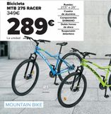 Oferta de Bicicleta MTB 275 RACER  por 289€ en Carrefour