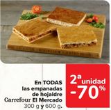 Oferta de En TODAS las empanadas de hojaldre Carrefour El Mercado en Carrefour