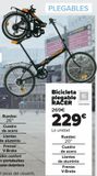 Oferta de Bicicleta plegable RACER  por 229€ en Carrefour