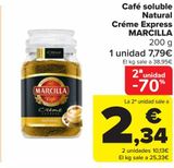 Oferta de Café soluble Natural Créme Express MARCILLA  por 7,79€ en Carrefour