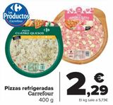 Oferta de Pizzas refrigeradas Carrefour por 2,29€ en Carrefour