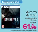Oferta de Resident Evil 4 Remake  por 61,99€ en Carrefour