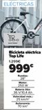 Oferta de Bicicleta eléctrica Top Life  por 999€ en Carrefour