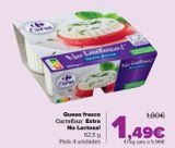 Oferta de Queso fresco Carrefour Extra No lactosa! por 1,49€ en Carrefour