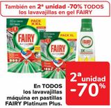 Oferta de En TODOS los lavavajillas máquina en pastillas FAIRY Platinum Plus  en Carrefour