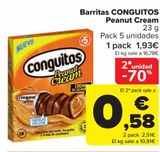 Oferta de Barritas CONGUITOS Penaut Cream por 1,93€ en Carrefour