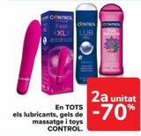 Oferta de En TODOS los lubricante, geles y de masaje y toys CONTROL  en Carrefour