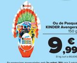 Oferta de Huevo Pascua KINDER Avengers por 9,99€ en Carrefour