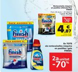 Oferta de En TODOS los lavavajillas máquina en pastillas y geles FINISH  en Carrefour