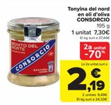 Oferta de Bonito del Norte en aceite de oliva CONSORCIO por 7,3€ en Carrefour