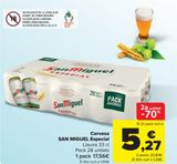 Oferta de Cerveza SAN MIGUEL  por 17,56€ en Carrefour