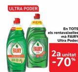 Oferta de En TODOS los lavavajillas mano FAIRY Ultra Poder  en Carrefour