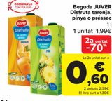 Oferta de Bebida JUVER Disfruta naranja, piña o melocotón  por 1,99€ en Carrefour