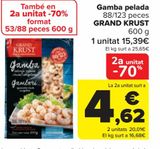 Oferta de Gamba pelada GRAND KRUST por 15,39€ en Carrefour