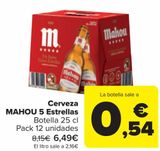 Oferta de Cerveza MAHOU 5 Estrellas  por 6,49€ en Carrefour