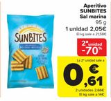 Oferta de Aperitivo SUNBITES Sal marina por 2,05€ en Carrefour