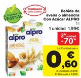 Oferta de Bebida de avena o almendra Con Azúcar ALPRO por 1,99€ en Carrefour