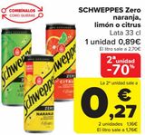 Oferta de SCHWEPPES Zero naranja, limón o citrus  por 0,89€ en Carrefour