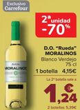 Oferta de D.O. ''Rueda'' MORALINOS Blanco Verdejo  por 4,15€ en Carrefour