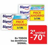 Oferta de En TODOS los dentífricos SIGNAL  en Carrefour