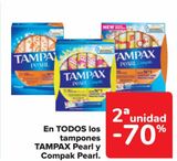 Oferta de En TODOS los tampones TAMPAX Pearl y Compak Pearl  en Carrefour