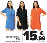 Oferta de Vestido mujer TEX  por 15,99€ en Carrefour