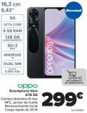 Oferta de Oppo Smartphone libre A78 5G por 299€ en Carrefour