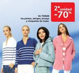 Oferta de En TODAS las parkas, abrigos, jerseys y chaquetas de mujer  en Carrefour