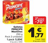 Oferta de Galletas PRÍNCIPE MaxiChoc por 5,89€ en Carrefour