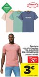 Oferta de Camiseta con print hombre TEX ALGODÓN EN CONVERSION  por 9,99€ en Carrefour