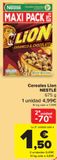 Oferta de Cereales Lion NESTLE por 4,99€ en Carrefour