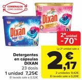 Oferta de Detergentes en cápsulas DIXAN  por 7,25€ en Carrefour