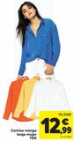 Oferta de Camisa manga larga mujer TEX  por 12,99€ en Carrefour