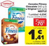 Oferta de Cereales Fitness Chocolate u Original NESTLE por 4,69€ en Carrefour