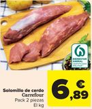 Oferta de Solomillo de cerdo Carrefour por 6,89€ en Carrefour