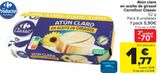 Oferta de Atún claro en aceite de girasol Carrefour Classic por 5,9€ en Carrefour