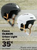 Oferta de Casco OLSSON Urban Light  por 35€ en Carrefour