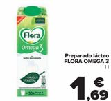 Oferta de Preparado lácteo FLORA OMEGA 3 por 1,69€ en Carrefour