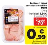 Oferta de Lacón en tapas cortadas a cuchillo MRM por 3,3€ en Carrefour
