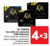 Oferta de En TODOS los cafés en cápsulas L'OR Espresso en Carrefour