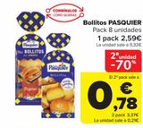 Oferta de Bollitos  PASQUIER  por 2,59€ en Carrefour