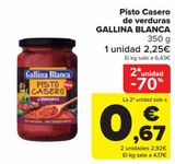 Oferta de Pisto Casero de verduras GALLINA BLANCA por 2,25€ en Carrefour