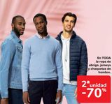 Oferta de En TODA la ropa de abrigo, jerseys y chaquetas de hombre  en Carrefour
