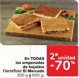 Oferta de En TODAS las empanadas de hojaldre Carrefour El Mercado en Carrefour
