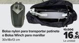 Oferta de Bolsa nylon para transportar patinete o Bolsa Winch para manillar  por 16,99€ en Carrefour