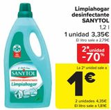 Oferta de Limpiahogar desinfectante SANYTOL  por 3,35€ en Carrefour