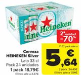 Oferta de Cerveza HEINEKEN Silver  por 18,79€ en Carrefour