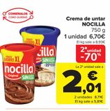 Oferta de Crema de untar NOCILLA por 6,7€ en Carrefour
